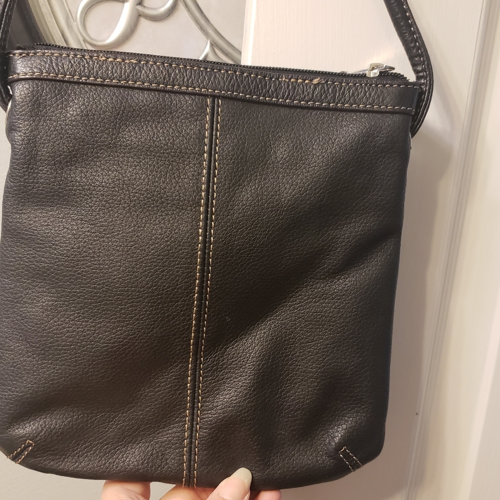 Tignanello black leather crossbody - Picture 5 of 9